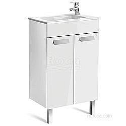 Тумба с раковиной Roca Debba ZRU9302710 50 белый глянец для ванной в интернет-магазине Sanbest