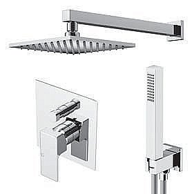 Душевая система Gattoni Kubik KTQ15/PDC0 купить в интернет-магазине сантехники Sanbest