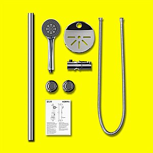 Душевой гарнитур Dorff Norma D0101000 хром купить в интернет-магазине сантехники Sanbest