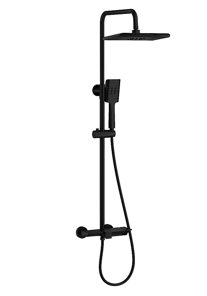 Душевая система WONZON & WOGHAND WW-AE33110-MB черный матовый купить в интернет-магазине сантехники Sanbest