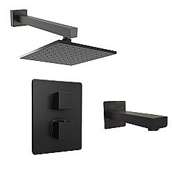 Душевая система PAINI Grazia 21PZSET26911THBATHHEAD черная матовая купить в интернет-магазине сантехники Sanbest