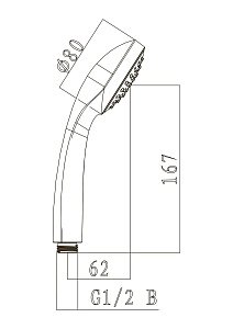 Душевая лейка Lemark LM0211C купить в интернет-магазине сантехники Sanbest