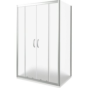 Душевой уголок Good Door Infinity WTW-TD+SP 160х70 стекло рифленое/профиль хром купить в интернет-магазине Sanbest