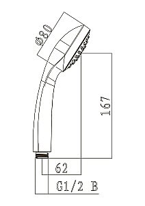 Душевая лейка Lemark LM0211C купить в интернет-магазине сантехники Sanbest