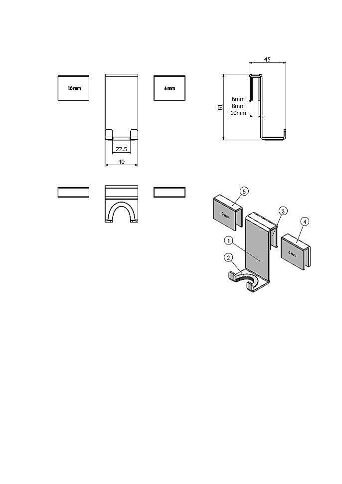 Крючок Langberger Accessories 76283-10-00 купить в интернет-магазине сантехники Sanbest
