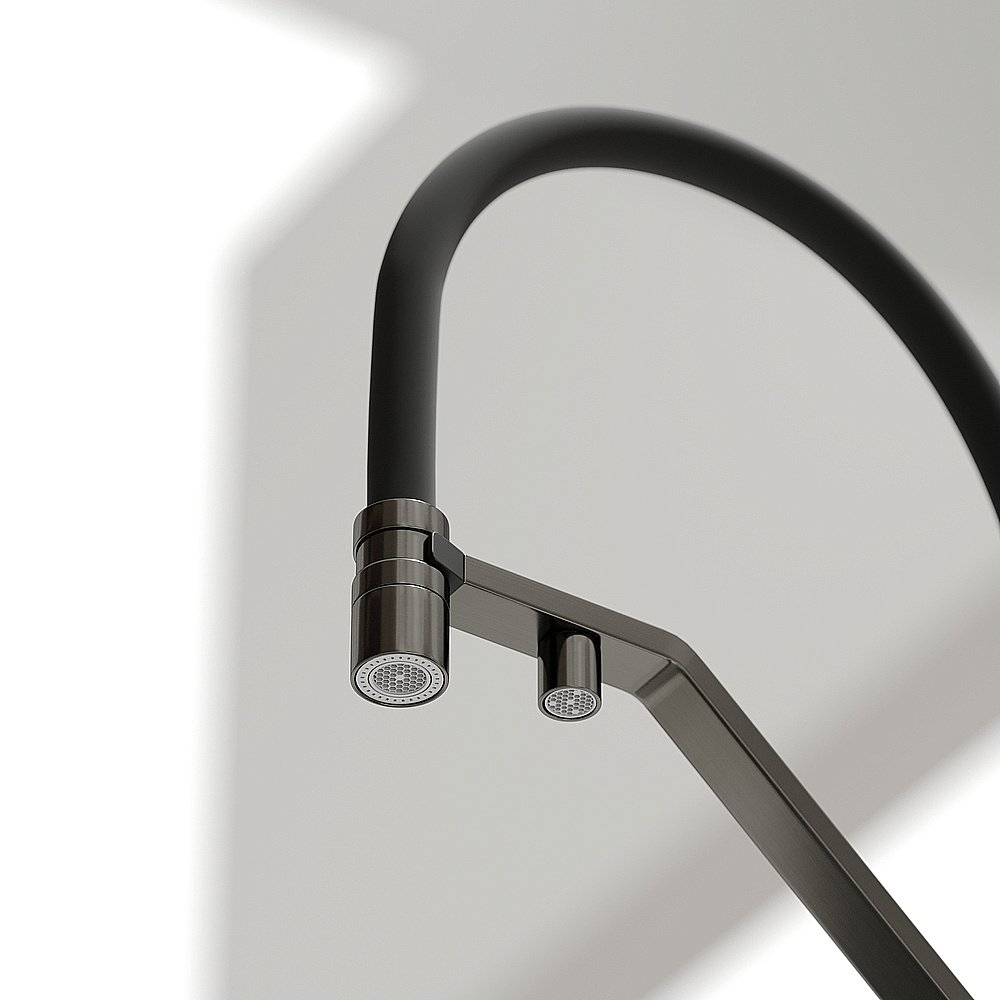 Смеситель для кухни Sancos Loro SC4007GG вороненая сталь купить в интернет-магазине сантехники Sanbest