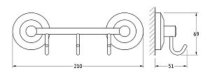 Крючок FBS Standard 20 STA 024 купить в интернет-магазине сантехники Sanbest