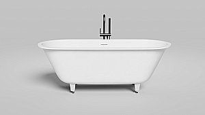Ванна Salini Ornella AXIS Kit S-Sense 170x70 104713G белая купить в интернет-магазине Sanbest