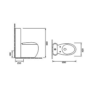 Унитаз Grossman Solis GR-4424 с крышкой микролифт купить в интернет-магазине Sanbest