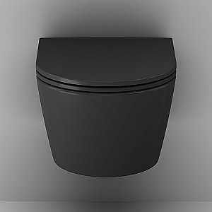 Унитаз подвесной AM.PM Func C8F1700MBSC черный матовый, безободковый купить в интернет-магазине Sanbest