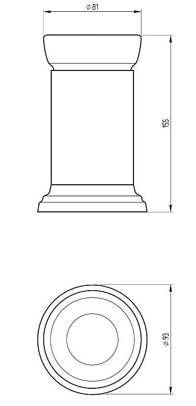 Стакан настольный Migliore FORTUNA 31068 бронза купить в интернет-магазине сантехники Sanbest
