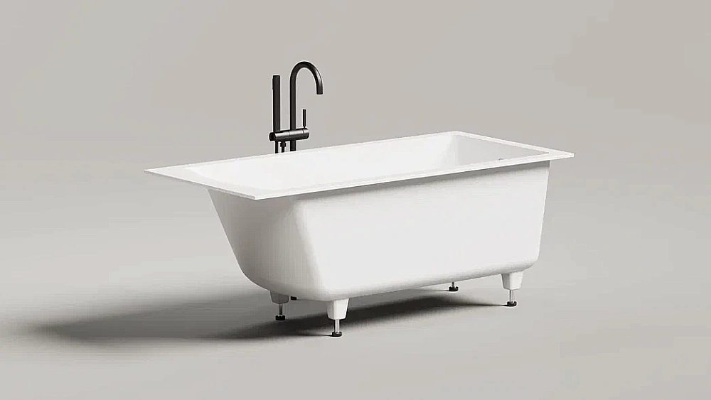 Ванна Salini CASCATA S-stone 105021M 150x70 белая купить в интернет-магазине Sanbest