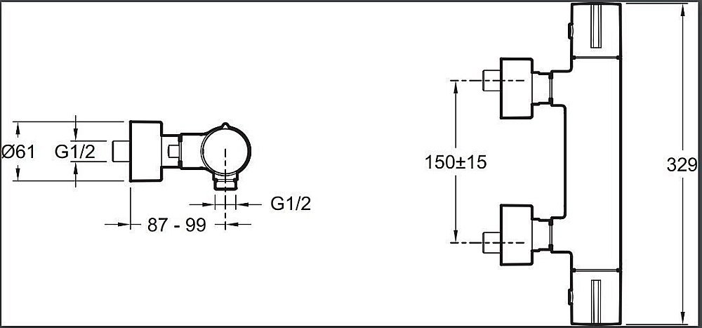 Смеситель для душа Jacob Delafon TOOBI E8991-CP купить в интернет-магазине сантехники Sanbest