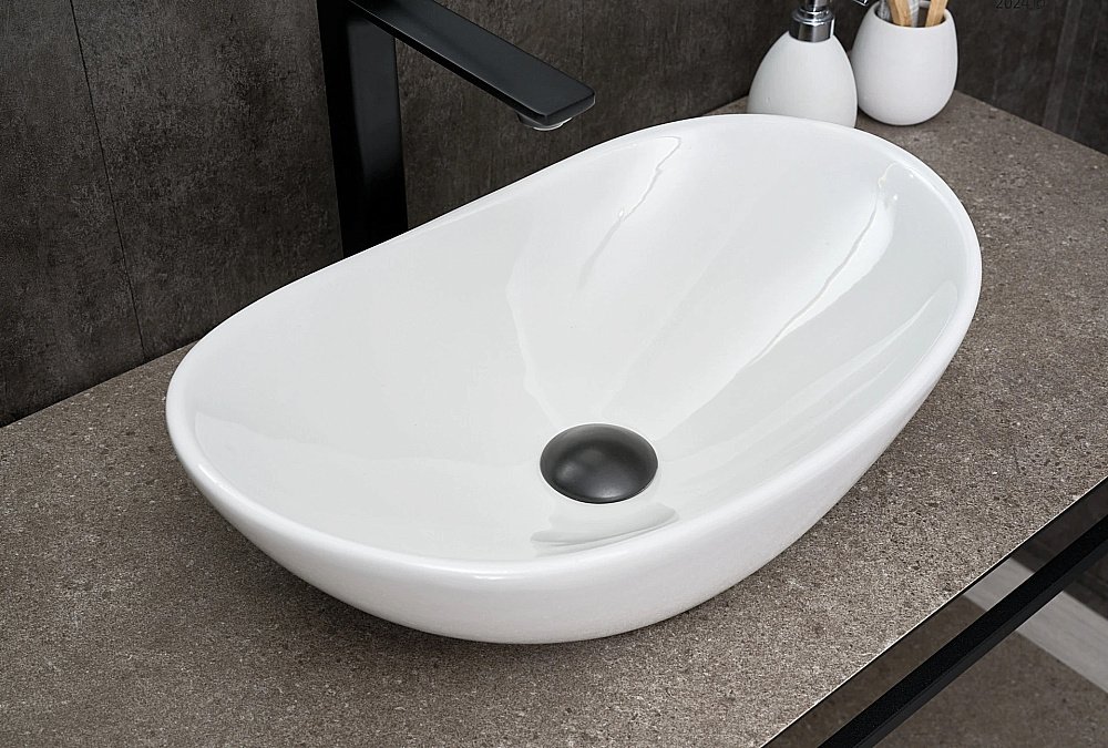 Раковина накладная Gid Lago 48 N9133 51201 белая купить в интернет-магазине Sanbest