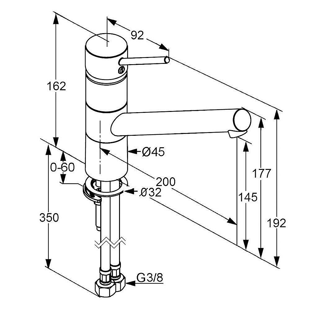 Смеситель для кухни Kludi Scope XL 339300575 купить в интернет-магазине сантехники Sanbest