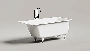 Ванна Salini CASCATA S-stone 105021M 150x70 белая купить в интернет-магазине Sanbest