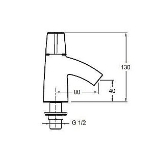 Cмеситель для раковины Jacob Delafon ELEVATION E12817-7-CP купить в интернет-магазине сантехники Sanbest