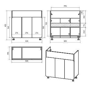 Тумба с раковиной Misty Чегет - 85 П-Чег-01085-011 белая для ванной в интернет-магазине Sanbest