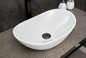 Раковина накладная Gid Lago 48 N9133 51201 белая купить в интернет-магазине Sanbest