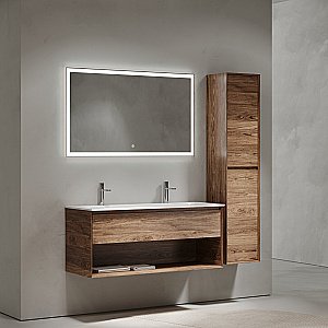 Тумба с раковиной Sancos Marmi 1.0 MR1.0120ECH дуб чарльстон для ванной в интернет-магазине Sanbest