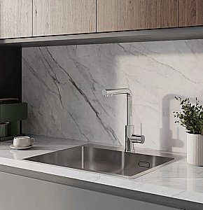 Смеситель для кухни Iddis Rule RULSBLFi05 глянцевый хром купить в интернет-магазине сантехники Sanbest