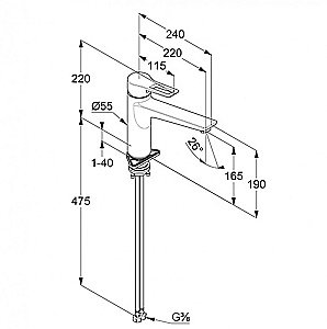 Смеситель для кухни Kludi Mix 329040562 хром купить в интернет-магазине сантехники Sanbest