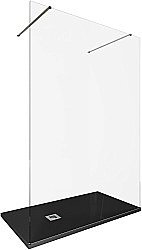 Душевое ограждение Allen Brau Infinity 2 140 3.21049.BA стекло прозрачное/профиль серебро брашированное купить в интернет-магазине Sanbest