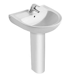 Раковина на пьедестале Ideal Standard Eurovit 55 W434001 белая купить в интернет-магазине Sanbest