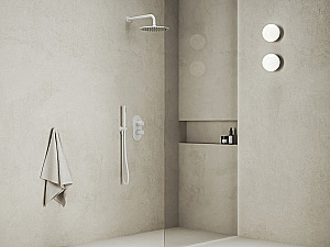 Верхний душ Ravak 985.10WHM X070519 белый матовый купить в интернет-магазине сантехники Sanbest