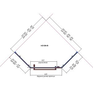 Душевой уголок RGW Hotel HO-084W 100x100 350608400-25 стекло матовое/профиль белый купить в интернет-магазине Sanbest