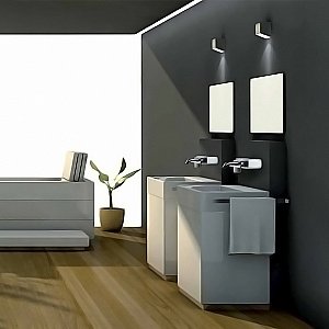 Смеситель для раковины PAINI Pad PDCR208B0 хром купить в интернет-магазине сантехники Sanbest