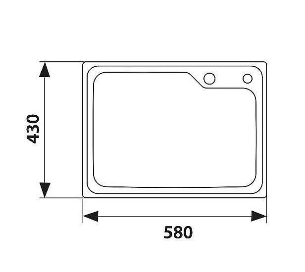 Мойка кухонная Kaiser KSM-5843 сталь купить в интернет-магазине сантехники Sanbest