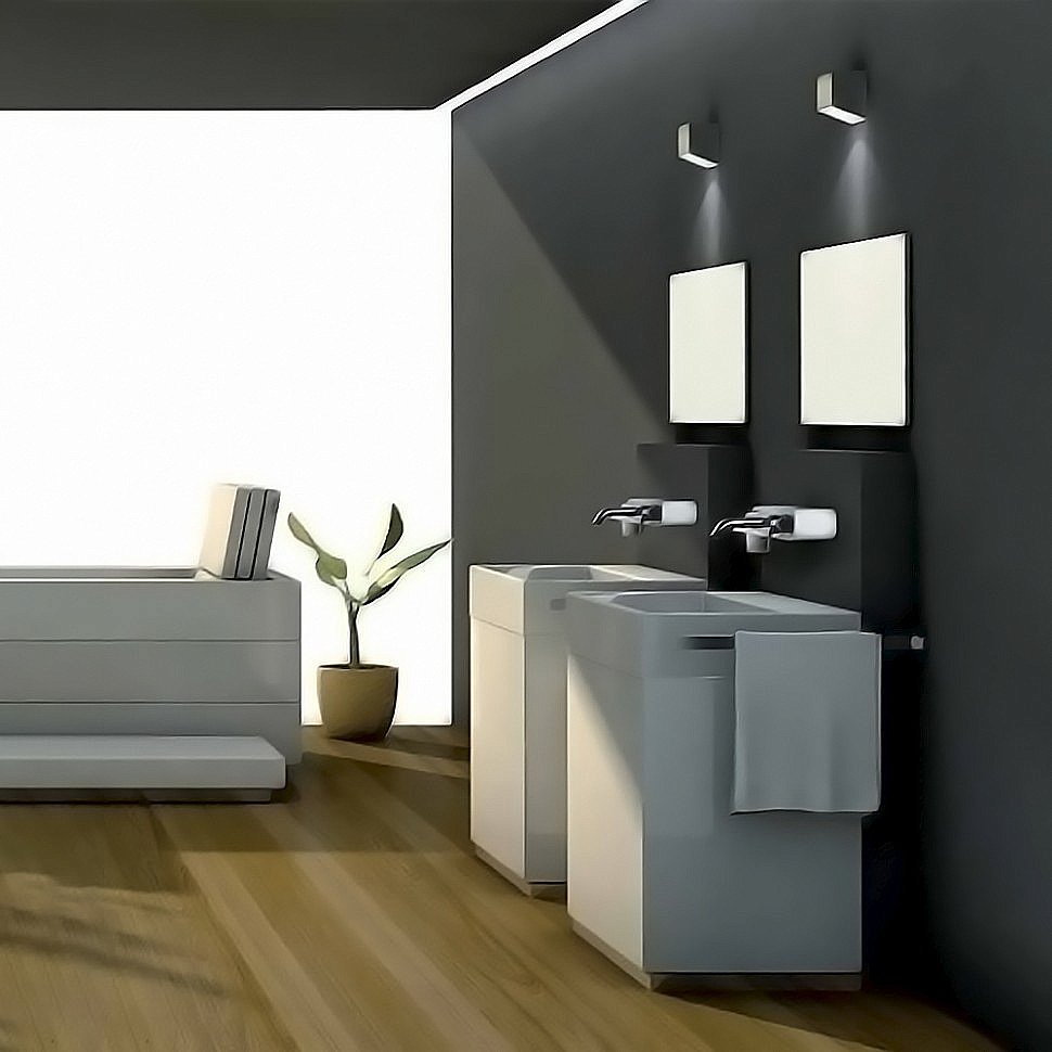 Смеситель для раковины PAINI Pad PDCR208B0 хром купить в интернет-магазине сантехники Sanbest