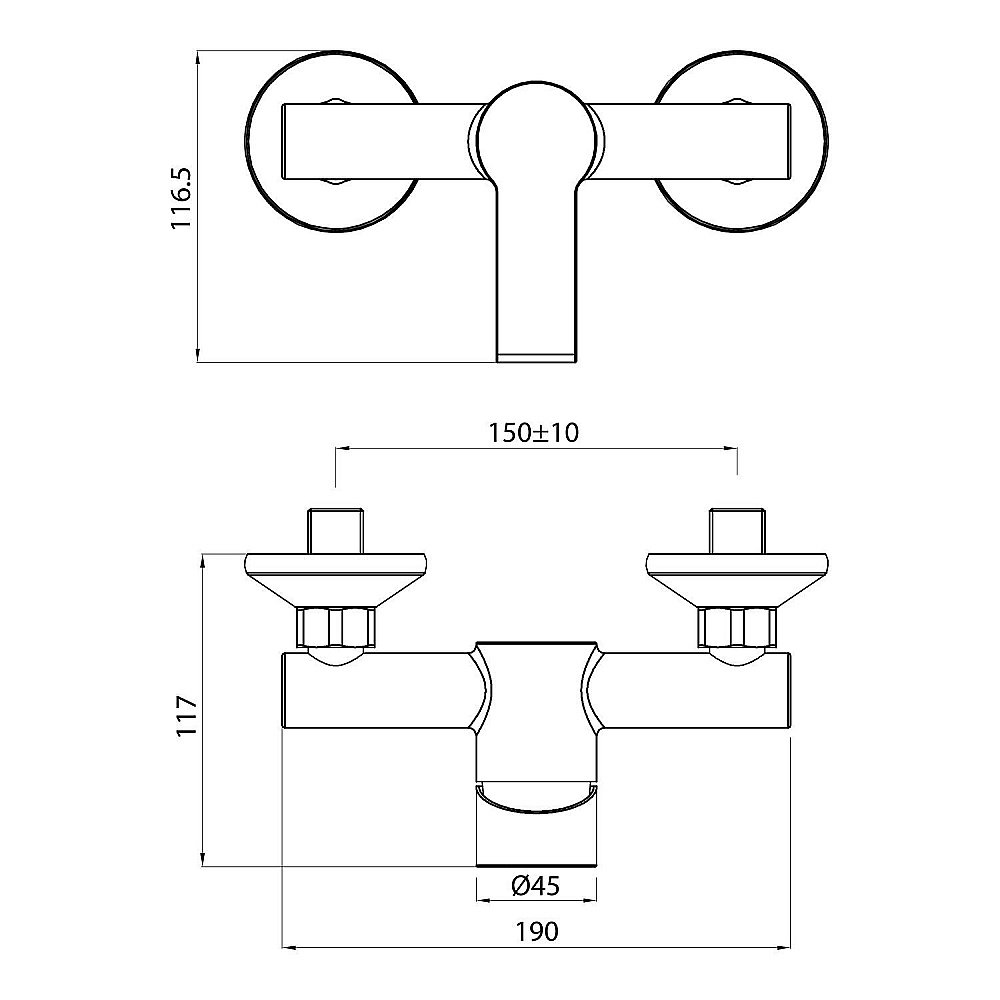 Смеситель для душа Koller Pool Kvadro Arc KA0450 хром купить в интернет-магазине сантехники Sanbest