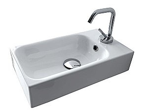 Раковина подвесная Kerasan Cento 45 белая купить в интернет-магазине Sanbest