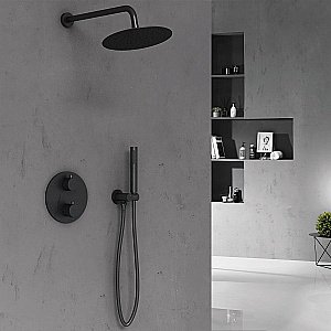 Душевая система Vincea VSFW-101TMB черная матовая купить в интернет-магазине сантехники Sanbest