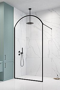 Душевое ограждение Radaway Volta Black II Frame 100-160x200-270 стекло прозрачное/профиль черный матовый купить в интернет-магазине Sanbest