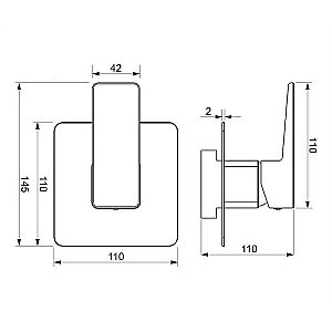 Смеситель для душа Omnires PARMA PM7445IN инокс купить в интернет-магазине сантехники Sanbest