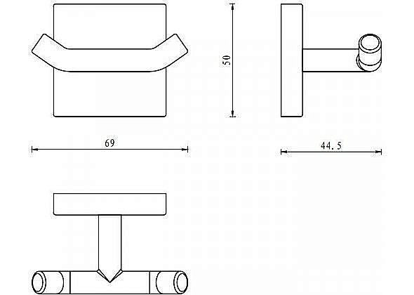 Крючок Aquanet Flash S2 купить в интернет-магазине сантехники Sanbest
