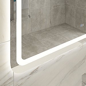 Зеркало с LED подстветкой Cezares STYLUS CZR-SPC-LED-TCH-WARM 140x70 в ванную от интернет-магазине сантехники Sanbest