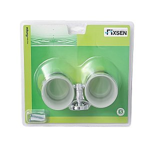 Держатель с двумя стаканами FIXSEN EUROPA FX-21807 купить в интернет-магазине сантехники Sanbest