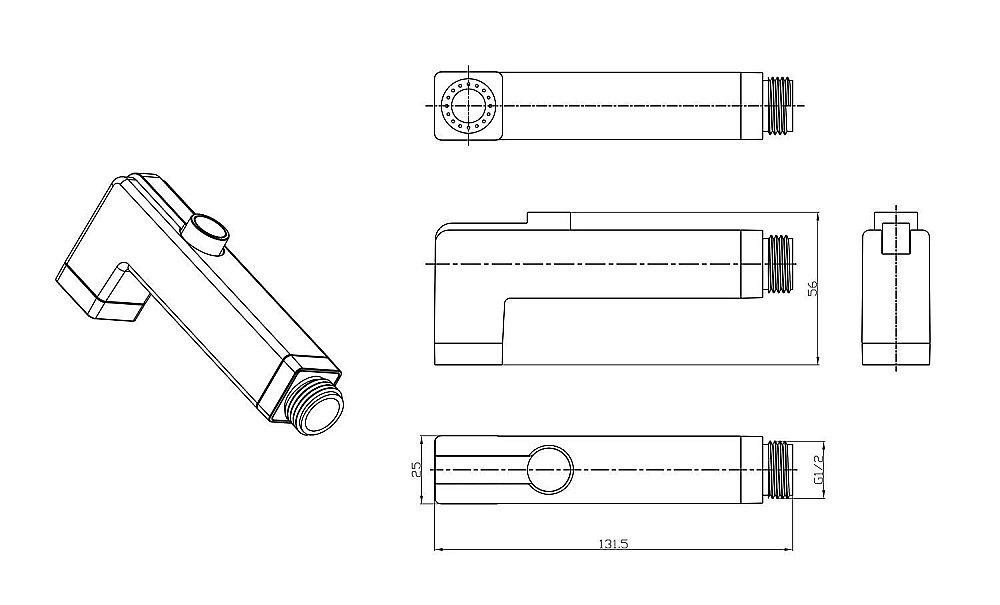 Гигиенический душ Lemark LM8091C купить в интернет-магазине сантехники Sanbest