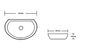 Раковина накладная CeruttiSpa 61 CR7074 белая купить в интернет-магазине Sanbest