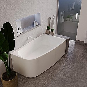 Ванна акриловая Радомир Рона 148х80 белая, слив золото купить в интернет-магазине Sanbest