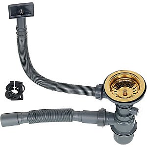 Мойка кухонная Melana ProfLine D5138HG золото купить в интернет-магазине сантехники Sanbest