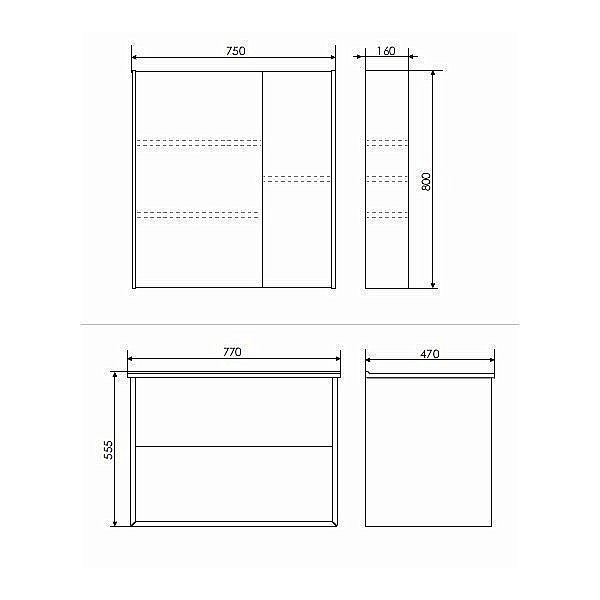 Тумба с раковиной Comforty Женева 75 для ванной в интернет-магазине Sanbest