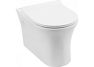 Подвесной унитаз Aquanet Rimless Roll-W CL-12249D с крышкой микролифт, безободковый купить в интернет-магазине Sanbest