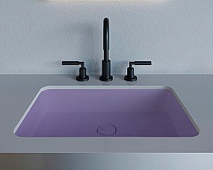 Раковина врезная снизу столешницы Salini MAREA 09 1802209MF 54,5 из искусственного камня S-Stone, матовая, цвет по RAL полностью купить в интернет-магазине Sanbest