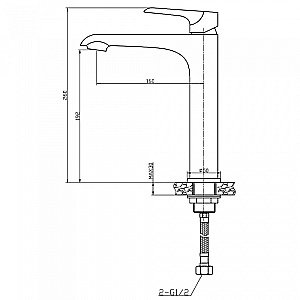 Смеситель для раковины Agger Glorious A1212100 хром купить в интернет-магазине сантехники Sanbest
