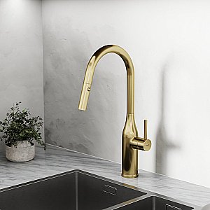 Смеситель для кухни Sancos Grand SC4002BG брашированное золото купить в интернет-магазине сантехники Sanbest